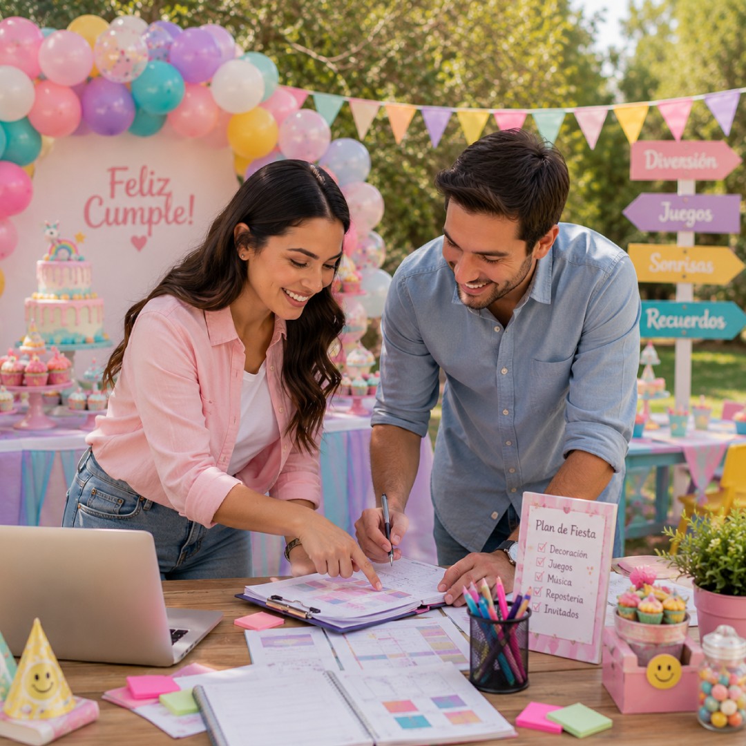 Organización de eventos infantiles y planificación de fiestas temáticas para niños